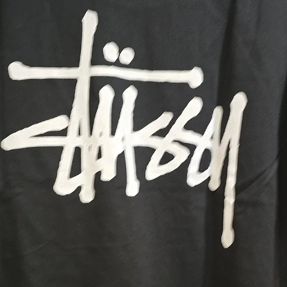 Stussy Black Short Sleeve Tee Classic Crew Neck - Picture 5 of 5